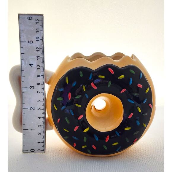 MUG-NOVELTY-Large Donut-Unique Shape-Chocolate-Sprinkles - Picture 12 of 13